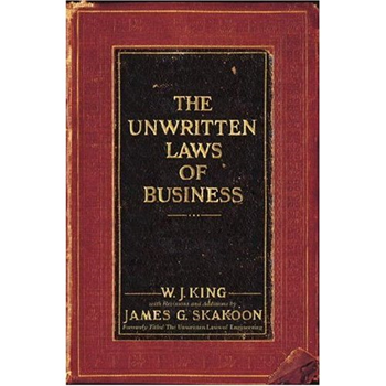 Couverture du livre The unwritten laws of Business - Les lois non écrites du Business