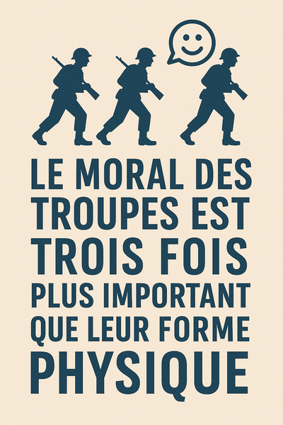 Moral des troupes stratégies des lois de la guerre