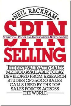 Couverture du livre SPIN Selling - Neil Rackham