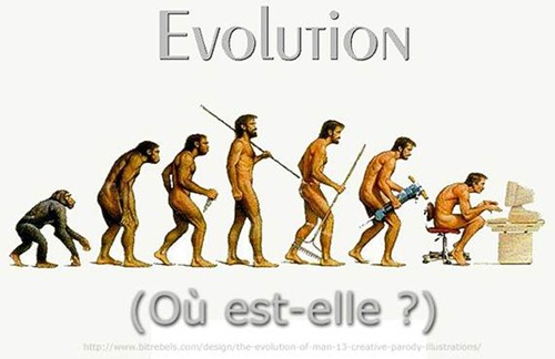 Parodie de l'évolution humaine