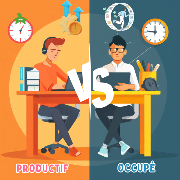 différence entre productivité et être occupé, paresse