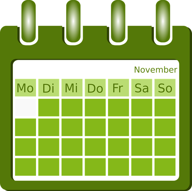 Calendrier pour mieux s'organiser