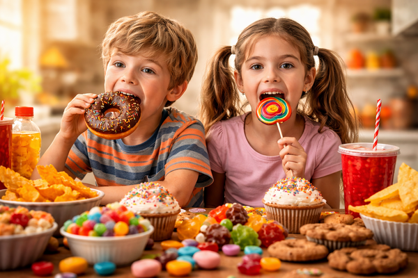 Les dangers de l'alimentation industrielle pour l'enfant et l'addiction au sucre