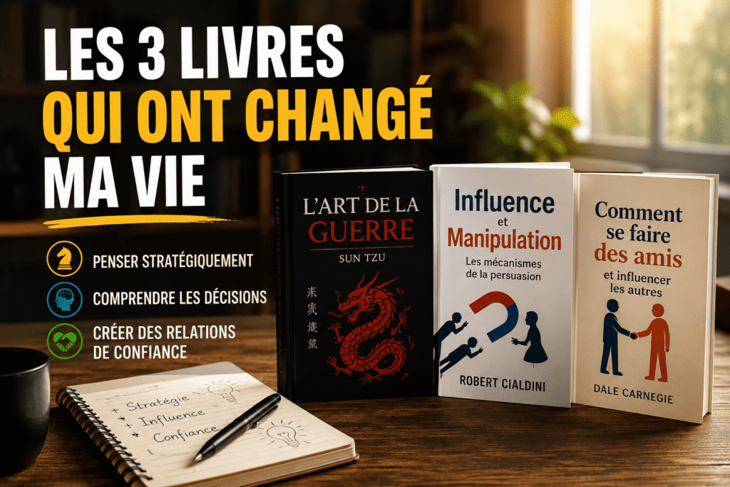 Les 3 livres qui ont changé ma vie&nbsp;: article récapitulatif